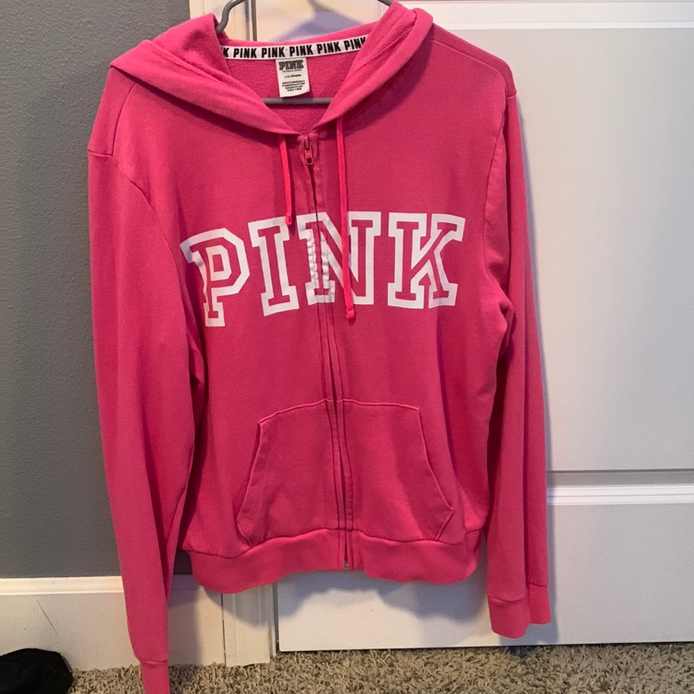 PINK zip up hoodie